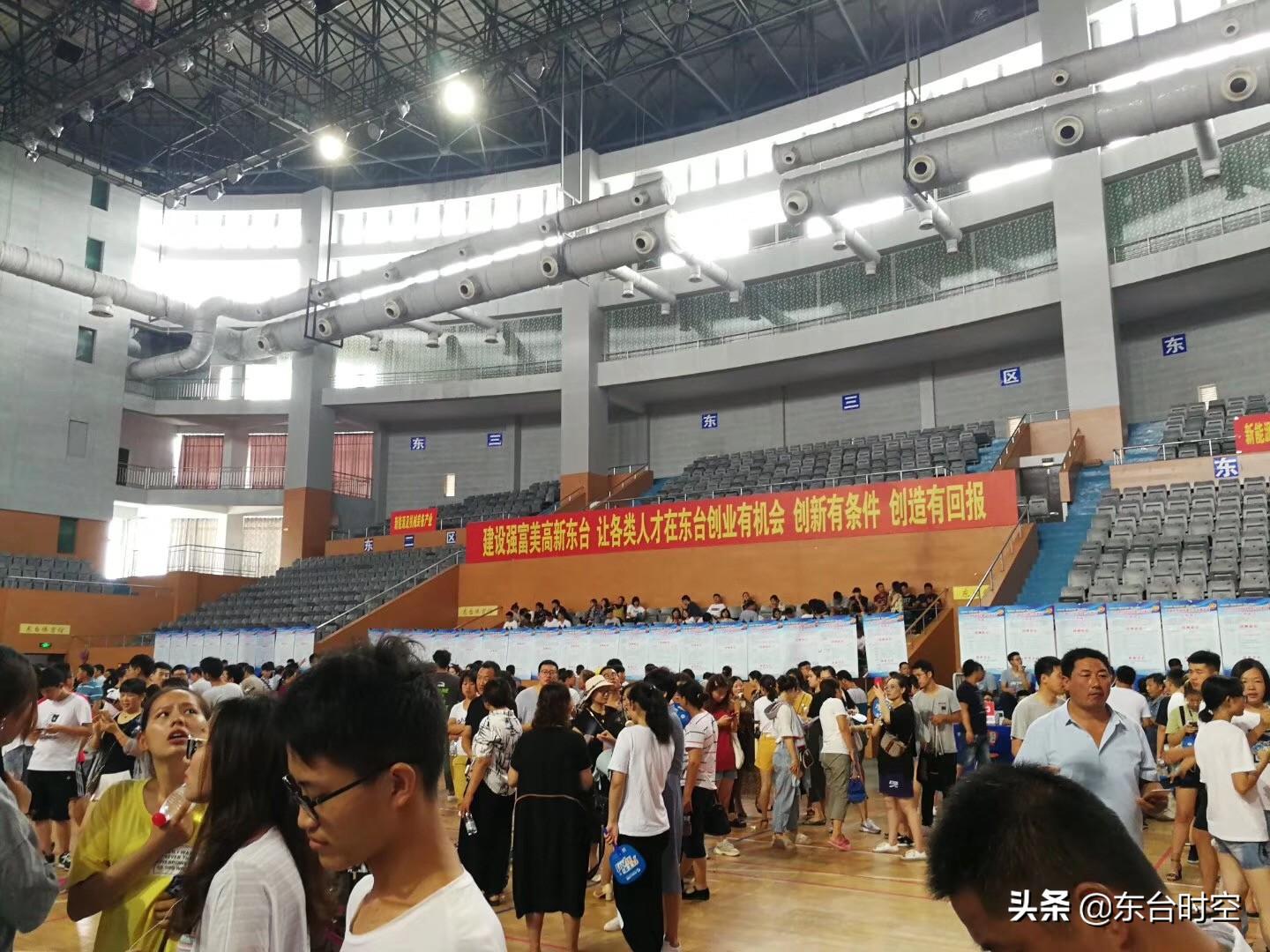 东台体育馆门口的独特风景，生动画面展现魅力