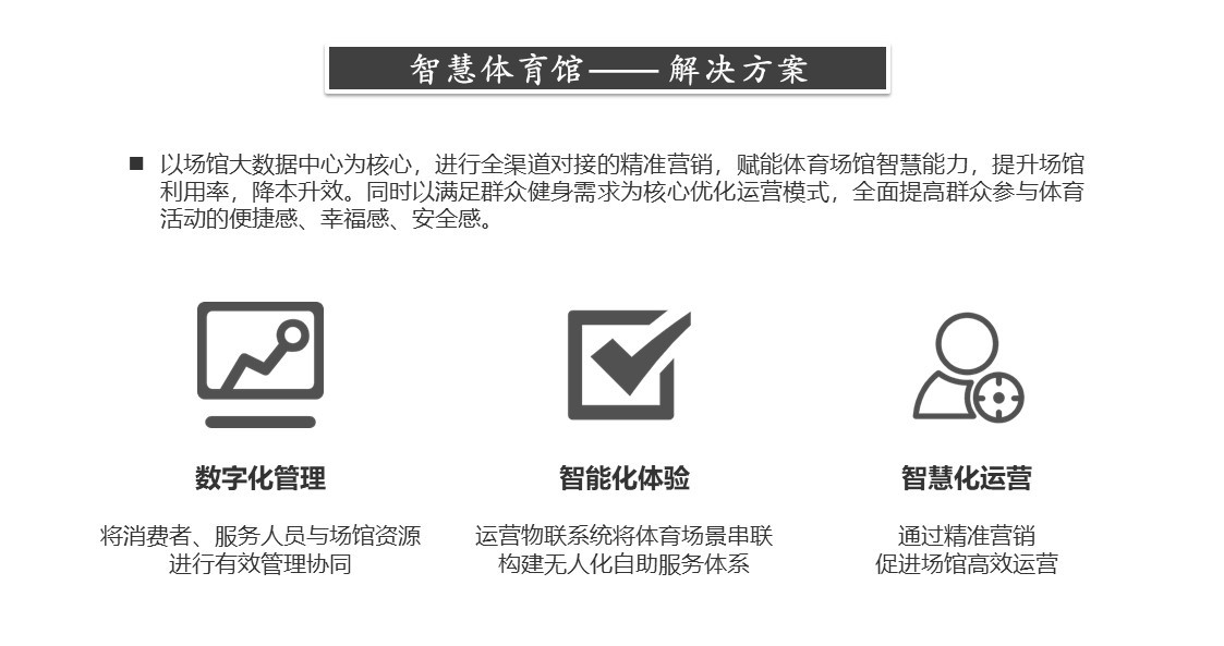 智慧体育项目介绍模板