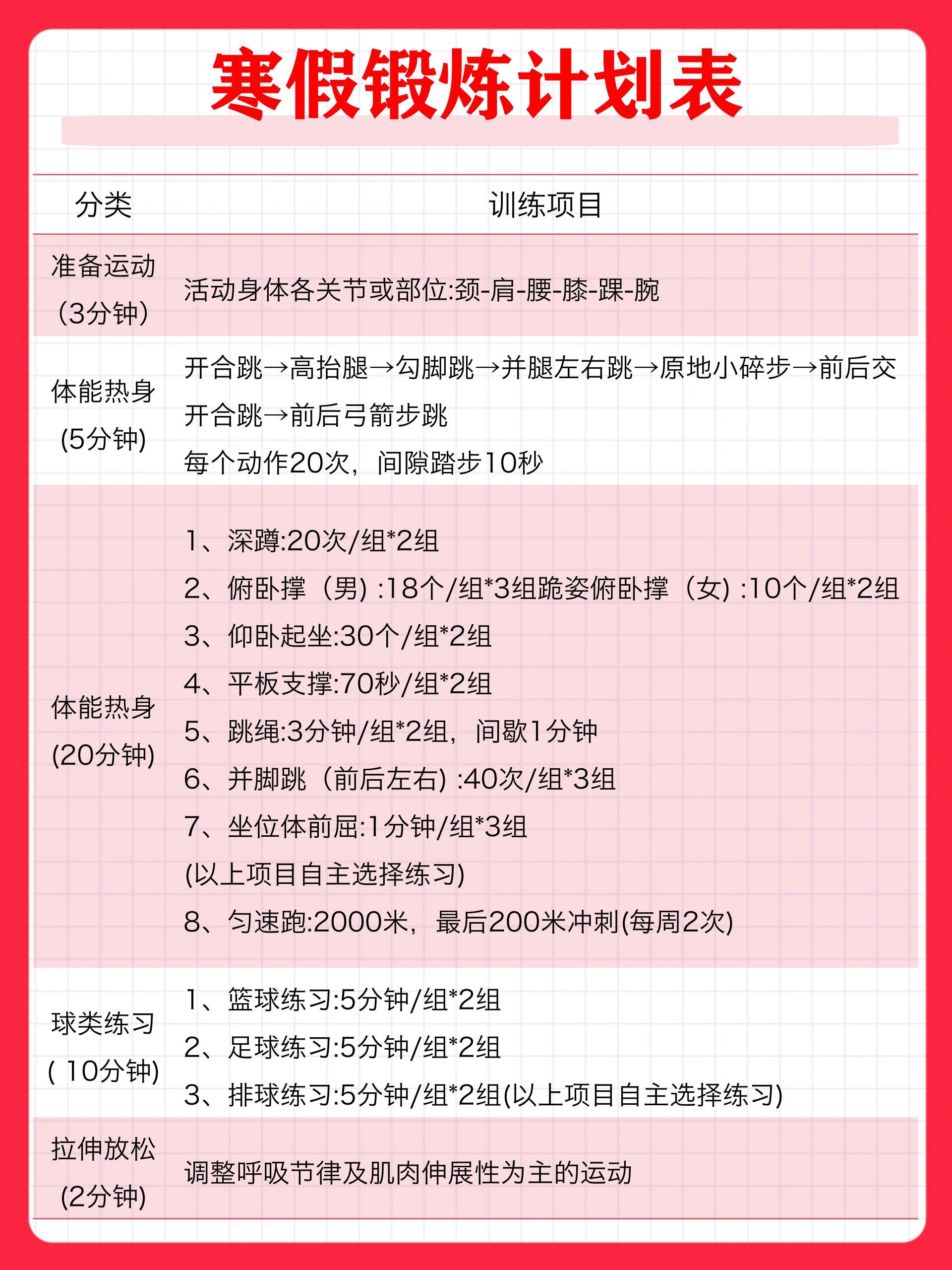 寒假家庭体育运动计划，打造健康的生活方式