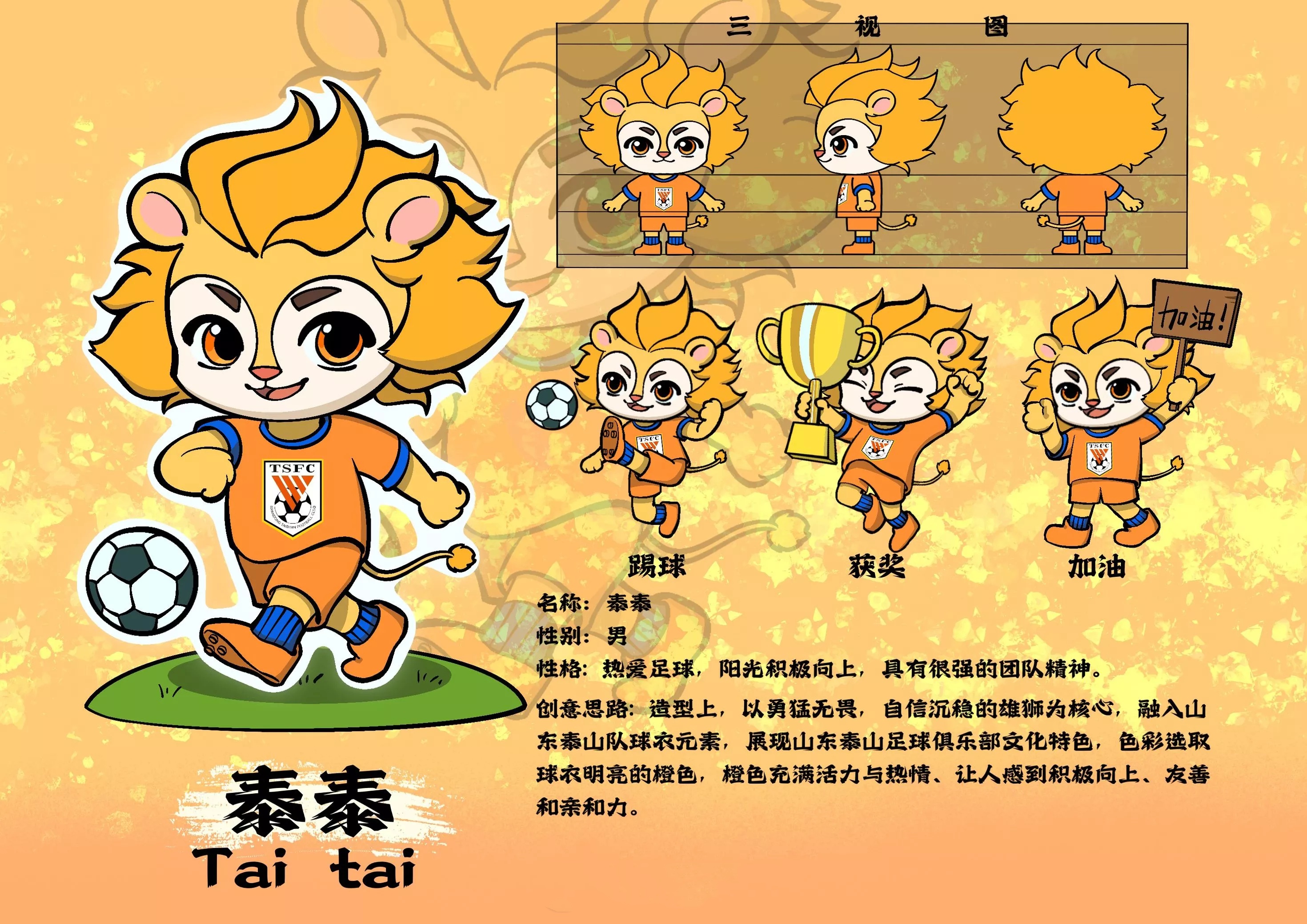 山东泰山足球俱乐部吉祥物征集结果公示，吉祥物公布！