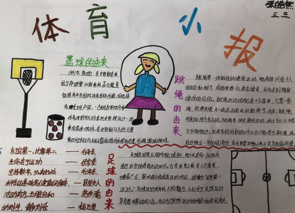 暑假体育学习手抄报的魅力与重要性