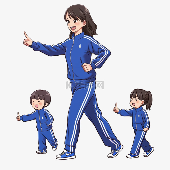 体育女老师的彩色卡通之旅