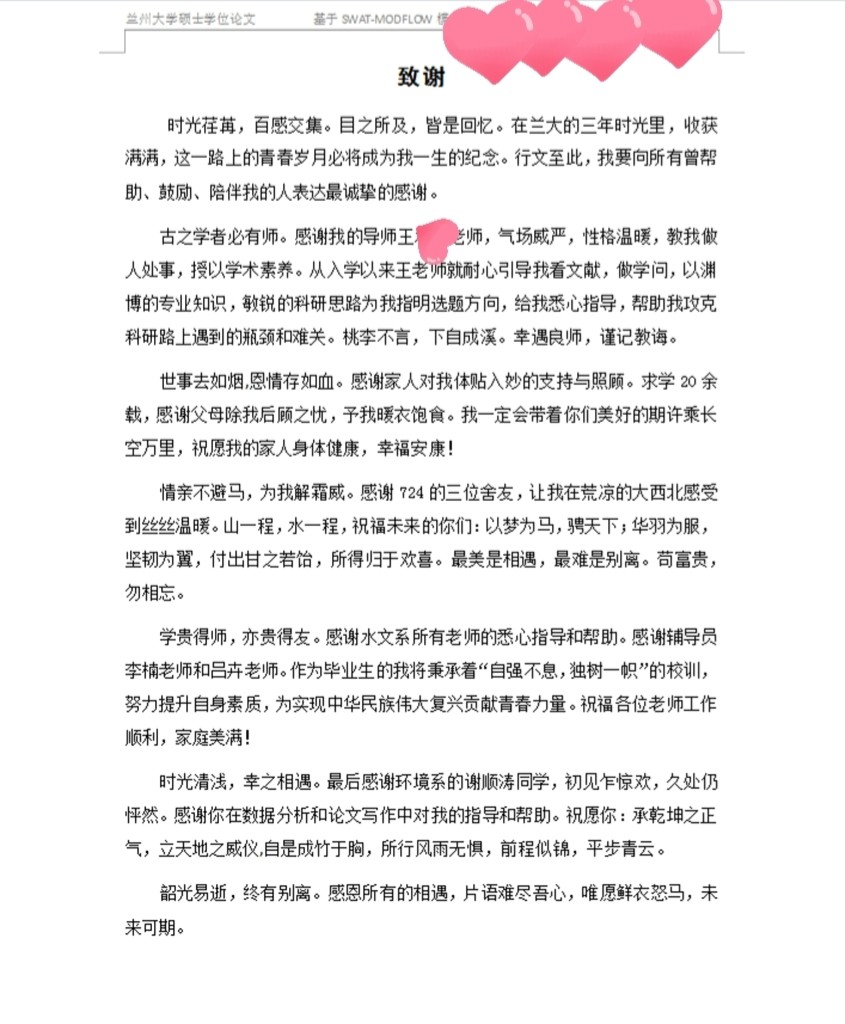 体育之路，考研毕业致谢辞