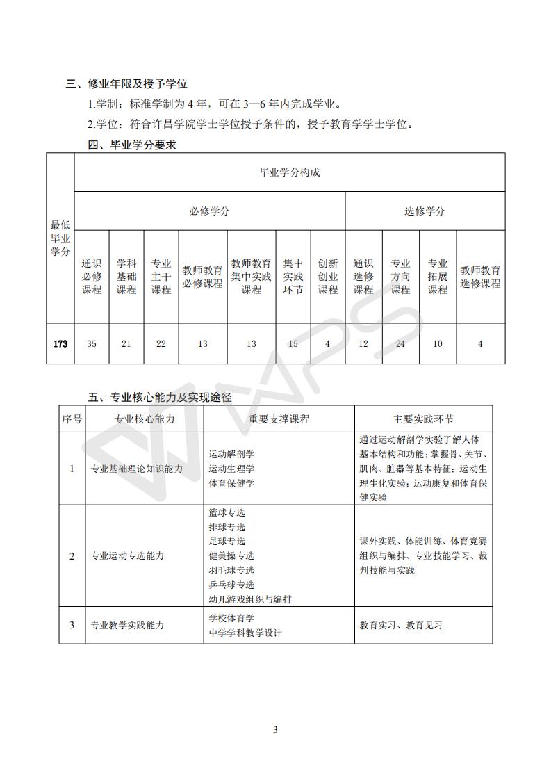 体育老师技能培养方案