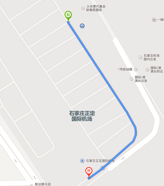 体育大街到正定机场的距离解析