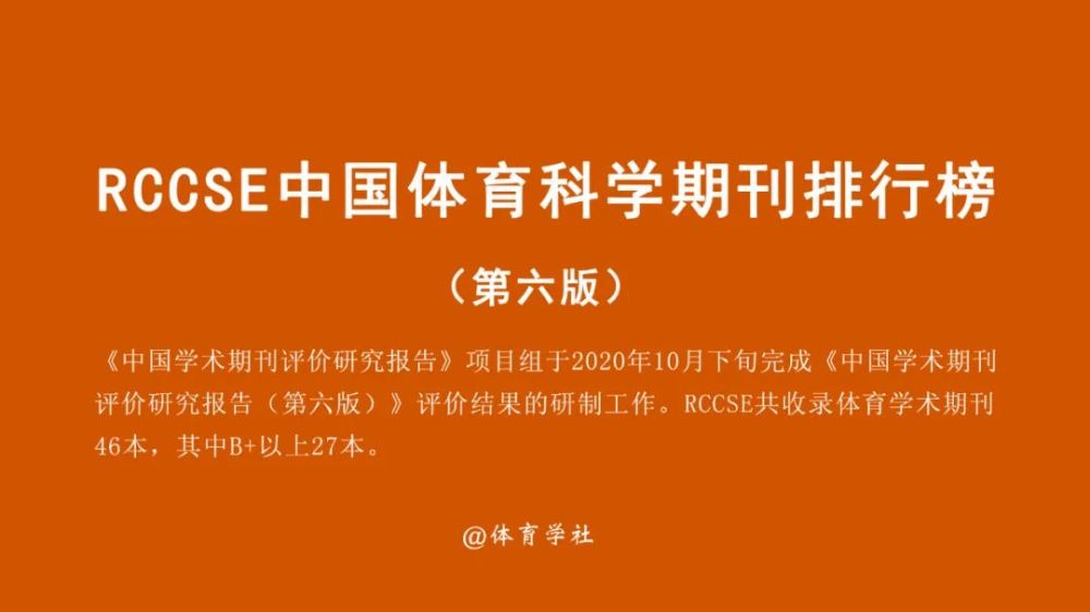 山西体育科技期刊全面深度点评