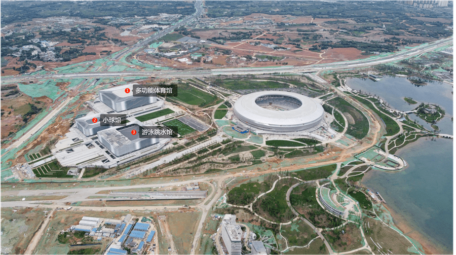 东安湖体育公园景区图，城市绿肺与运动魅力的完美结合
