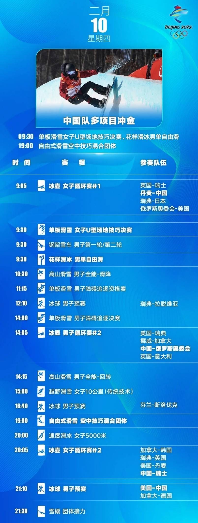 激情与荣耀的冬奥盛宴，体育频道冬奥比赛单全解析