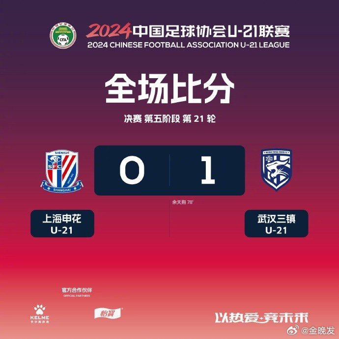 U21联赛第一轮，申花3-0击败江西庐山，取得开门红
