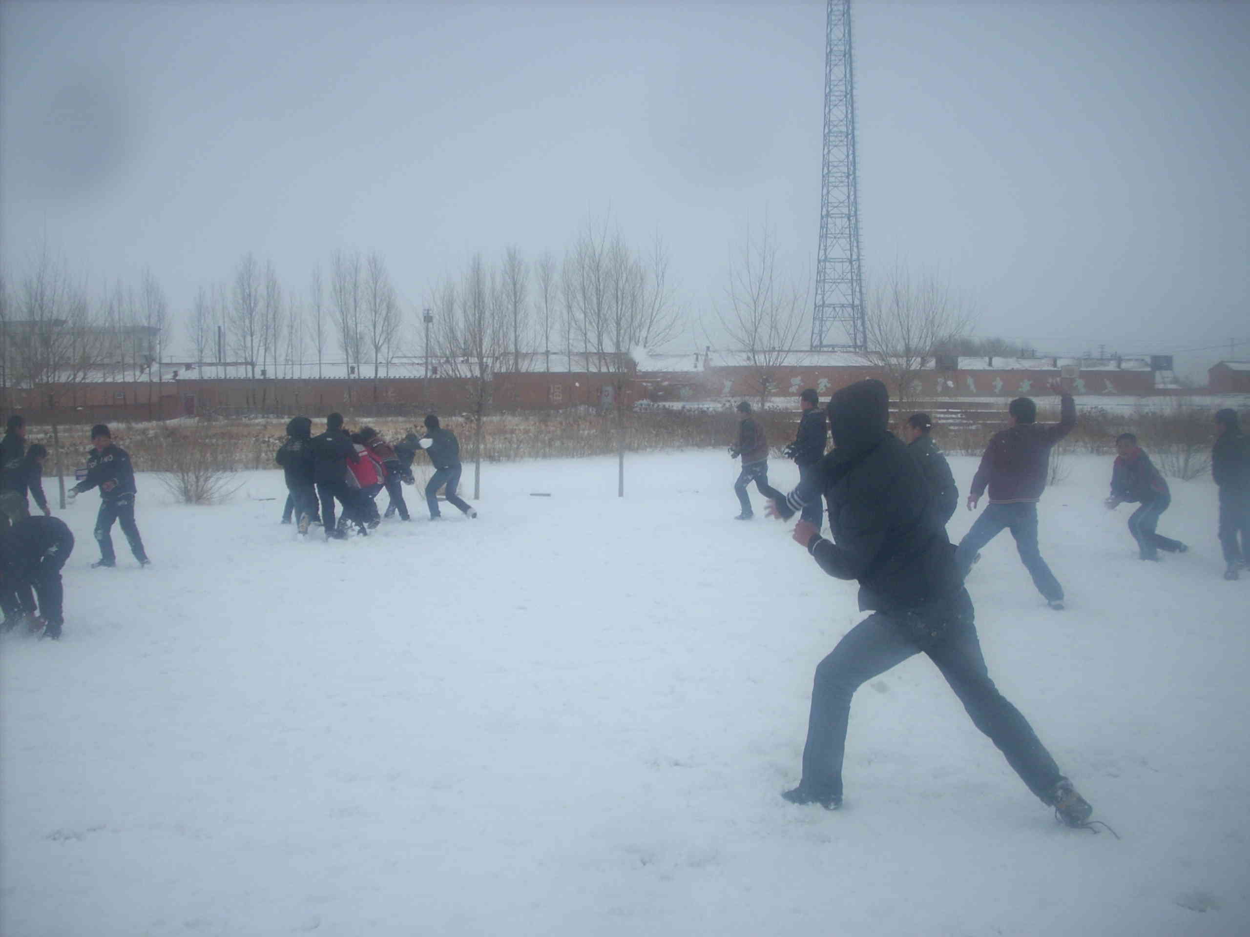 冬季体育课上的雪景，一幅动人的冬季画卷图片欣赏