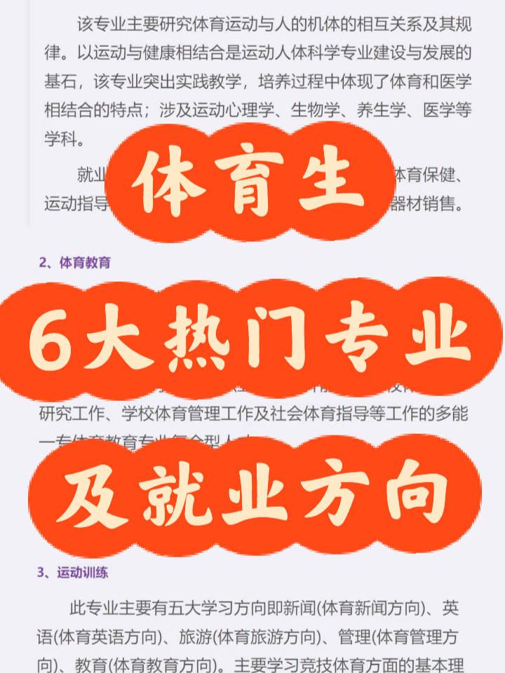 热门体育专业探究，哪些专业的体育生数量持续增长？